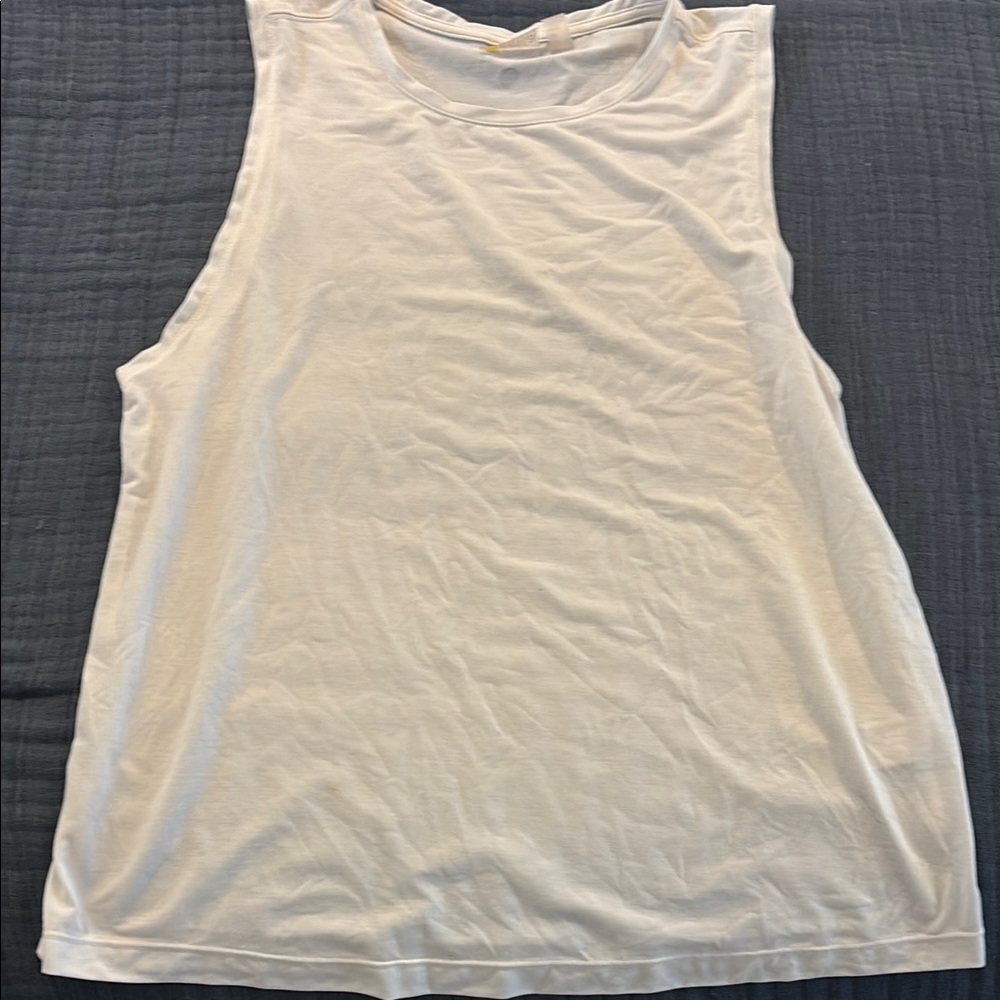 Sleeveless White Women's Top